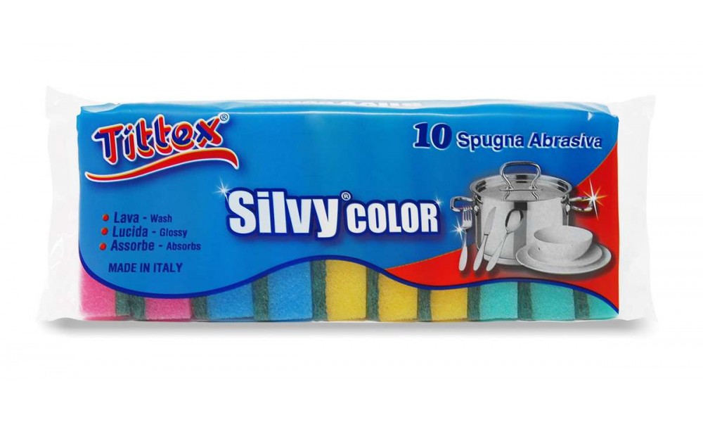 SPUGNE SILVY COLOR_10 pz