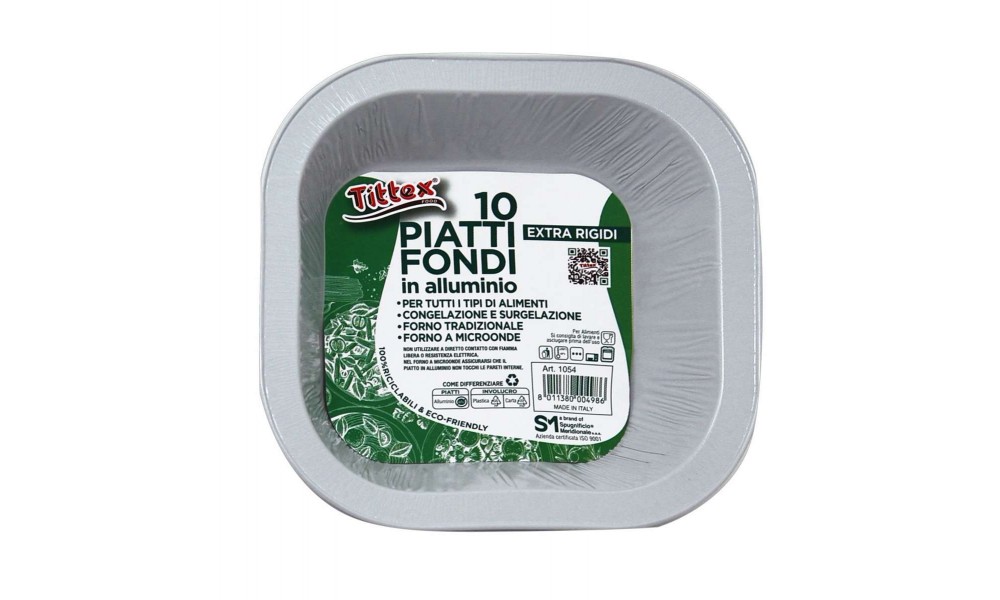 PIATTI FONDI IN ALLUMINIO ECO-FRIENDLY_10 pz