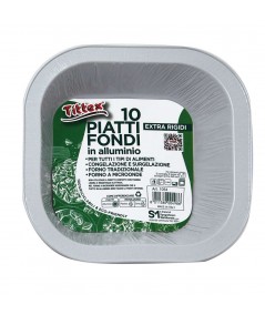 PIATTI FONDI IN ALLUMINIO ECO-FRIENDLY_10 pz