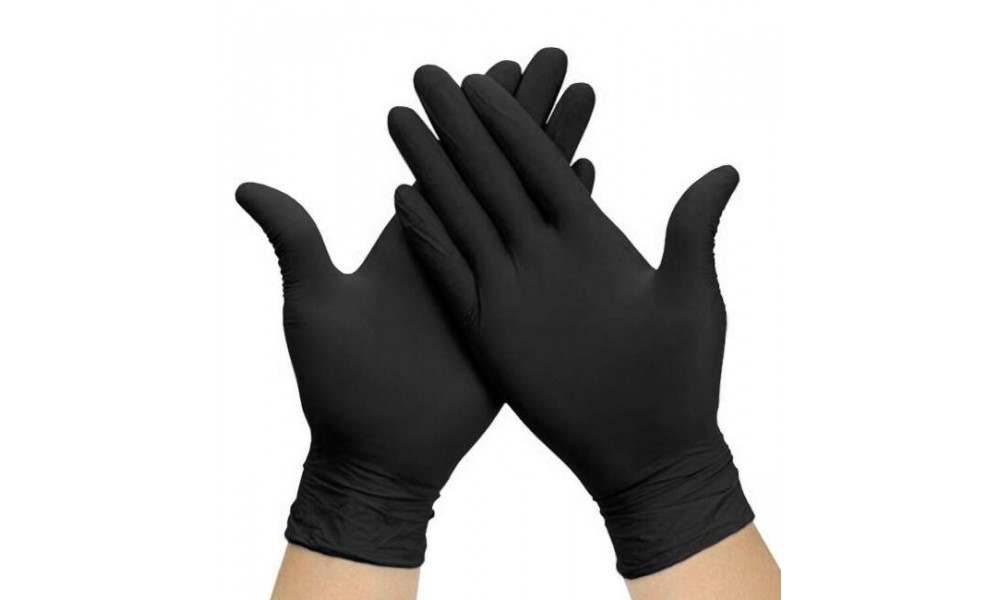 GUANTI NITRILE BLACK S_100 pz