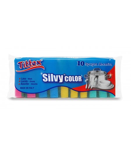 SPUGNE SILVY COLOR_10 pz