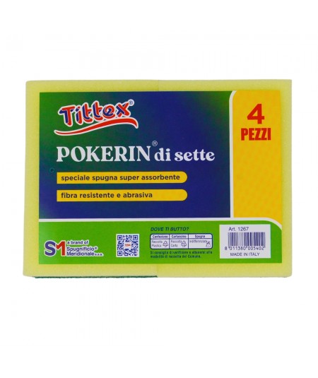 SPUGNE POKERIN DI SETTE_4 PZ