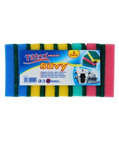 SPUGNE SILVY COLOR_8 pz