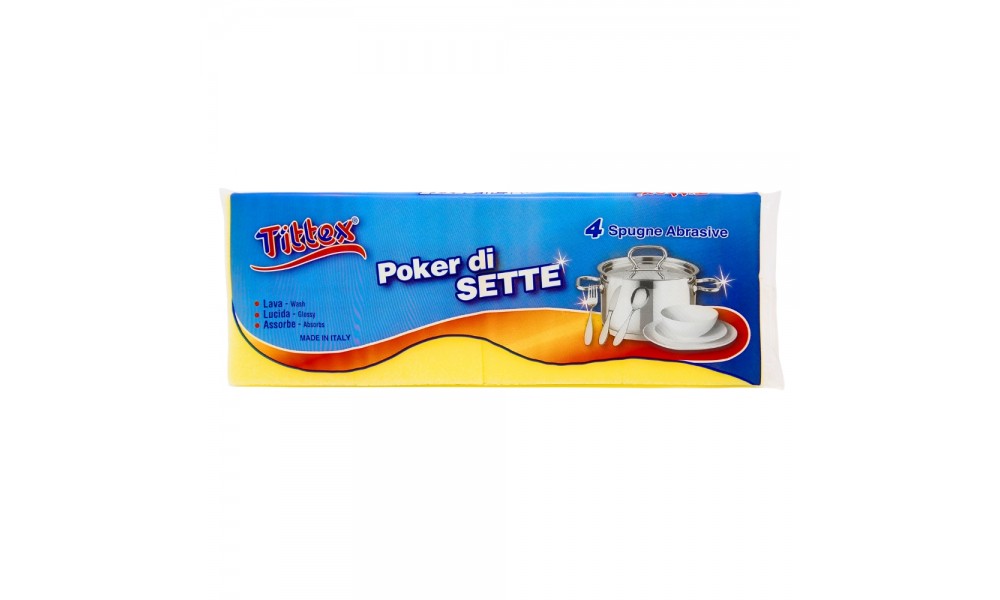 SPUGNE POKER DI SETTE