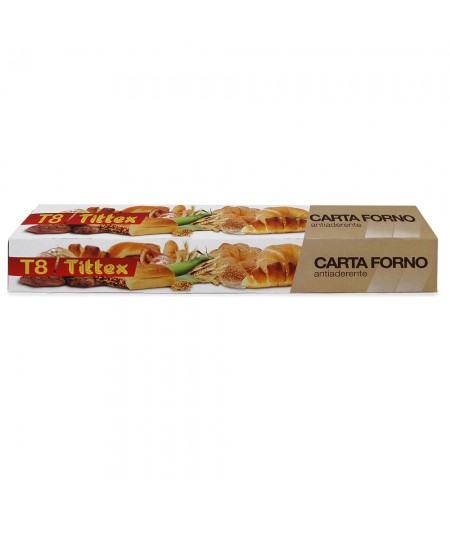 ROTOLO CARTA FORNO antiaderente T8