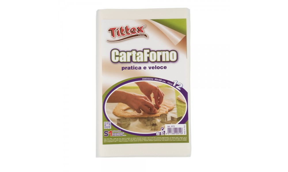 CARTA FORNO IN FOGLI _12 pz