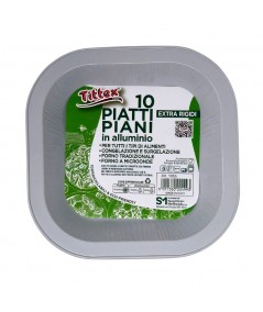 PIATTI PIANI IN ALLUMINIO ECO-FRIENDLY_10 pz