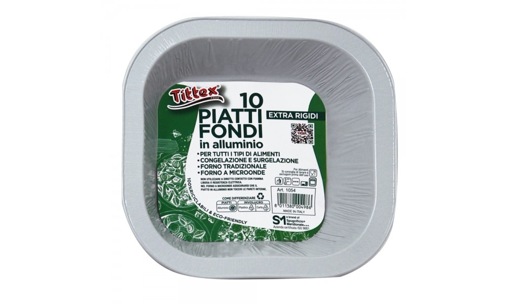 PIATTI FONDI IN ALLUMINIO ECO-FRIENDLY_10 pz