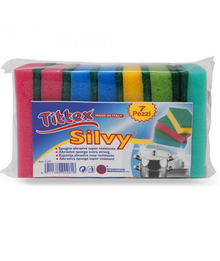 SPUGNE SILVY COLOR_7 pz