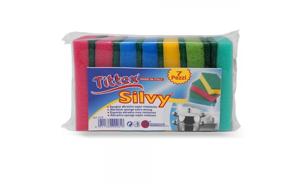 SPUGNE SILVY COLOR_7 pz