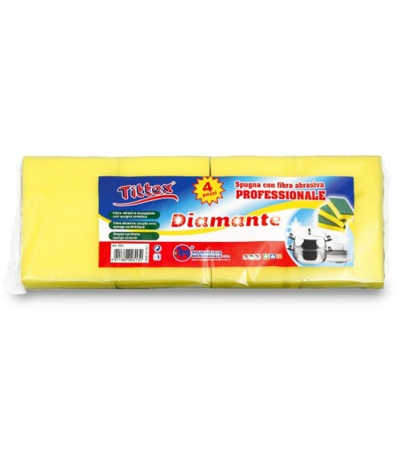 SPUGNE DIAMANTE PROFESSIONALE _4 pz