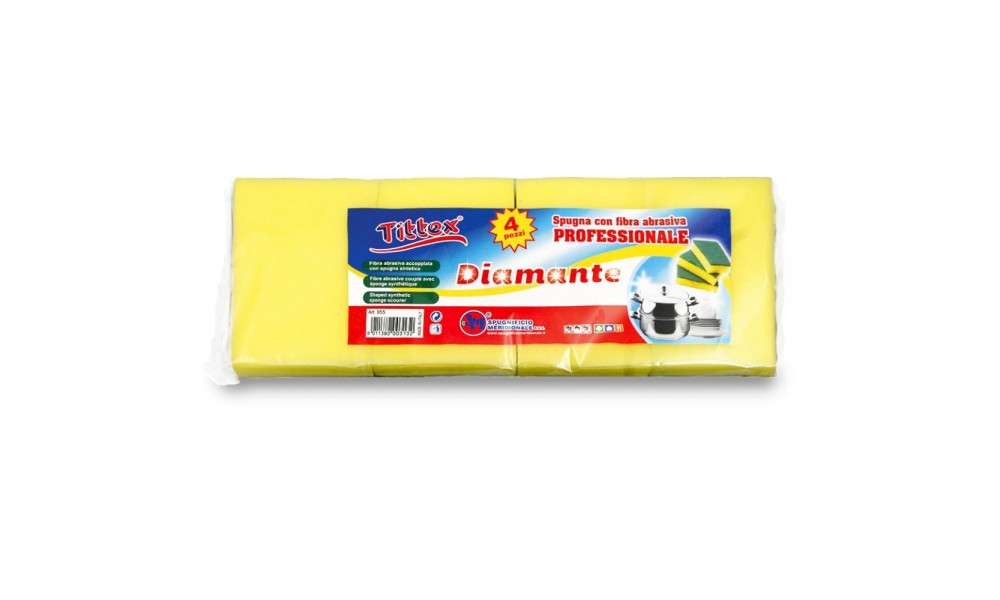 SPUGNE DIAMANTE PROFESSIONALE _4 pz